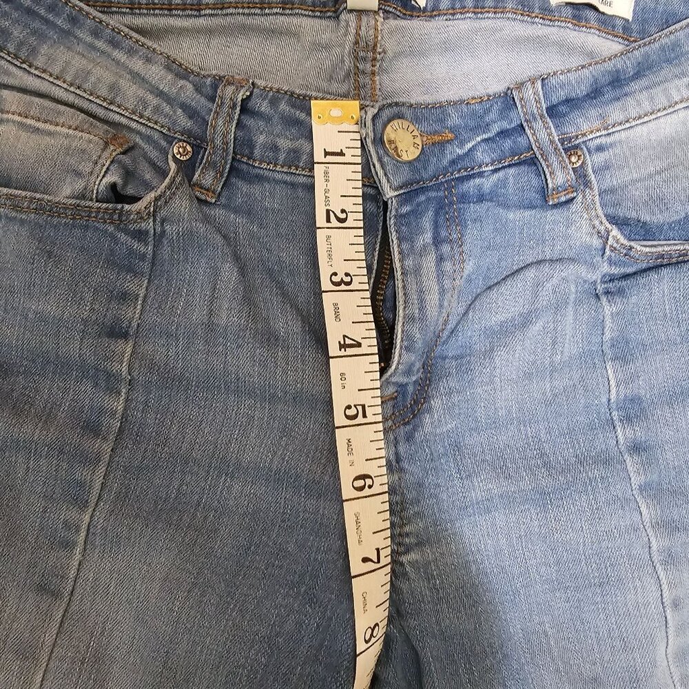 William Rast Color Block Cropped Jeans Size 27 - Picture 7 of 10